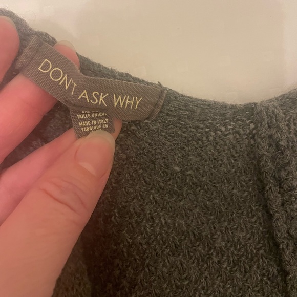 Don’t Ask Why OS grey cardigan - Picture 2 of 3
